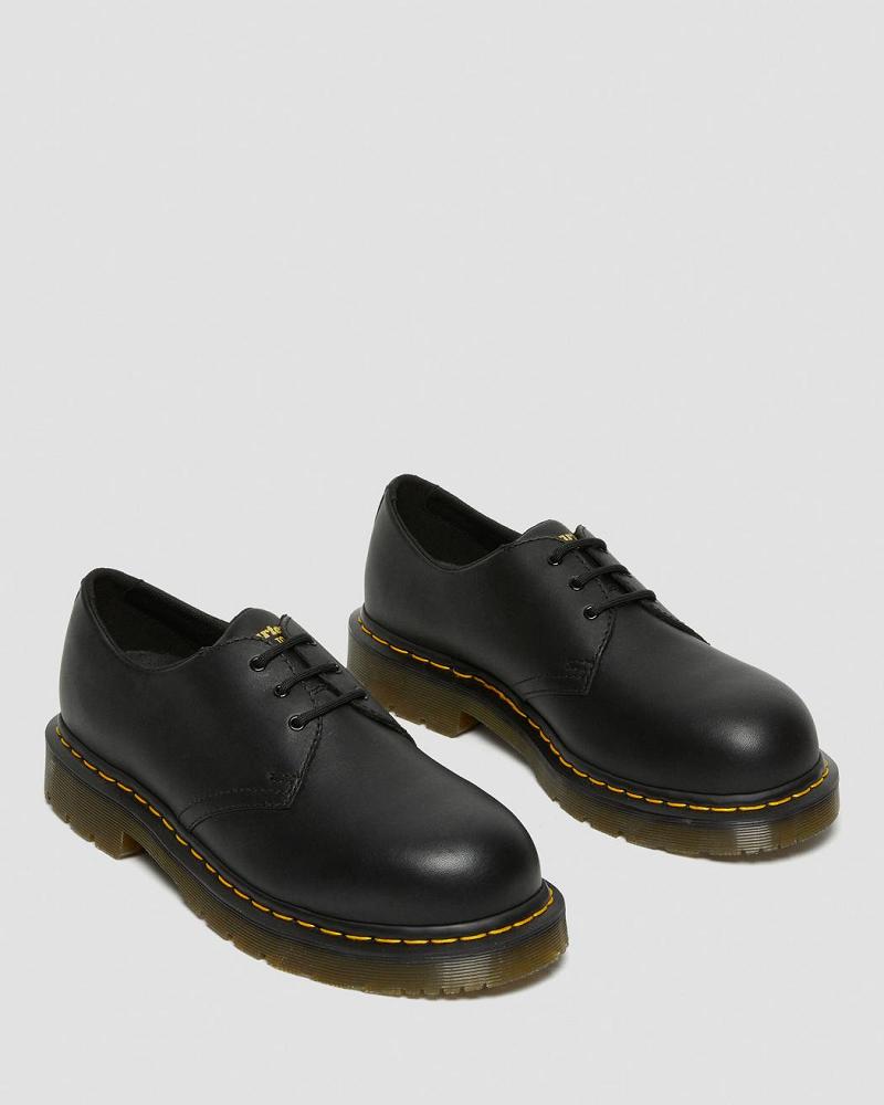 Zapatos Oxford Dr Martens 1461 Slip Resistant Steel Puntera Hombre Negros | MX 213ILH